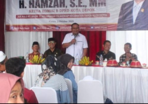Reses Ketua Komisi B DPRD Depok H. Hamza Soroti...