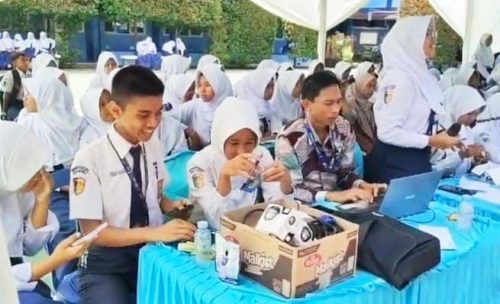 Ajang Uji Kreativitas Siswa, SMPN 1 Cisaga Gelar Acara...