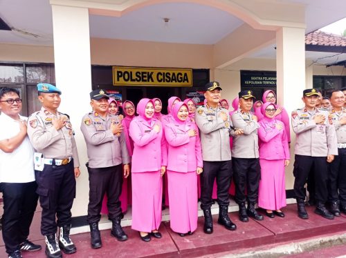 Kapolres Ciamis Melakukan Kunjungan Kerja ke Polsek Cisaga